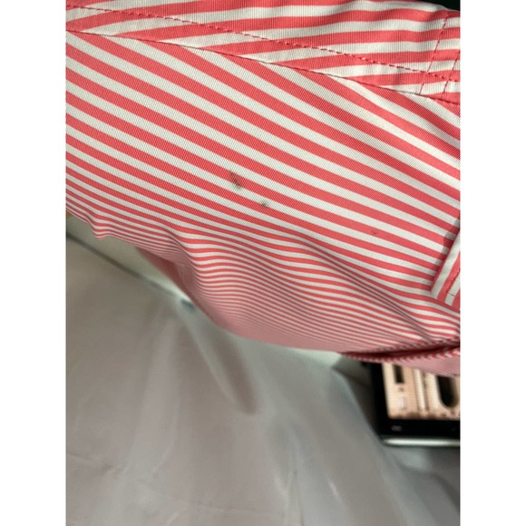 FootJoy FJ Pointe West Country Club Golf Polo Shirt Mens Large Red White Stripe - Picture 3 of 11